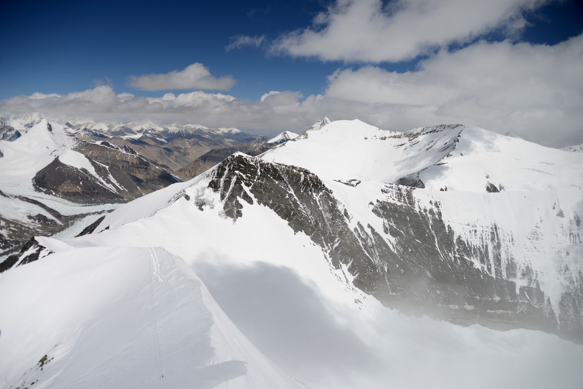 69 Lhakpa Ri Summit Panoramic View Changzheng Peak, Kellas Rock Lixin Peak And Xiangdong Peak Kharta Phu West 